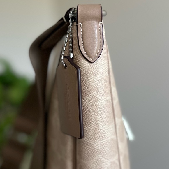 Coach Ellie Signature Crossbody File Messenger Bag with Jacquard Strap - Picture 12 of 16